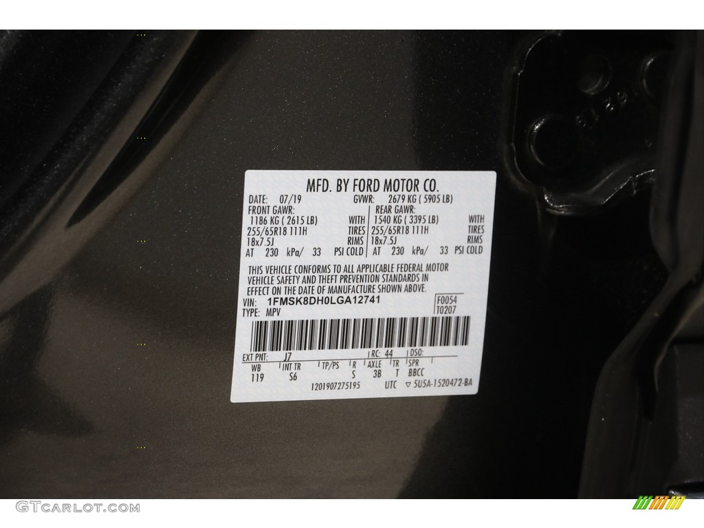 2020 Explorer XLT 4WD - Magnetic Metallic / Ebony photo #23