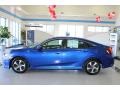 2020 Aegean Blue Metallic Honda Civic LX Sedan  photo #10