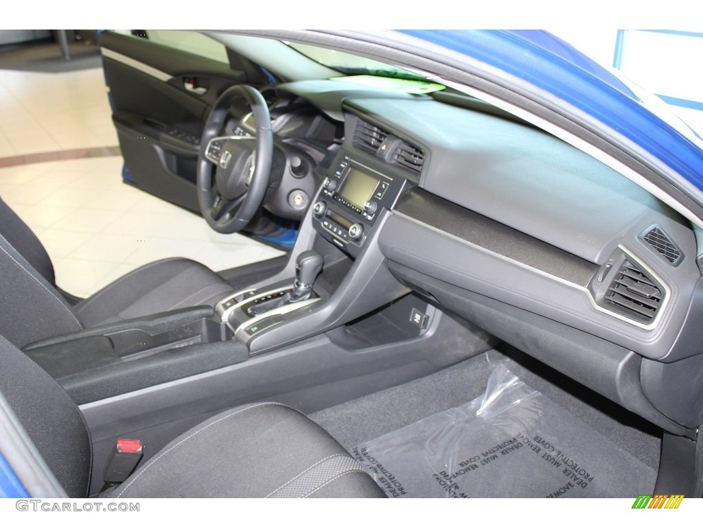 2020 Civic LX Sedan - Aegean Blue Metallic / Black photo #15