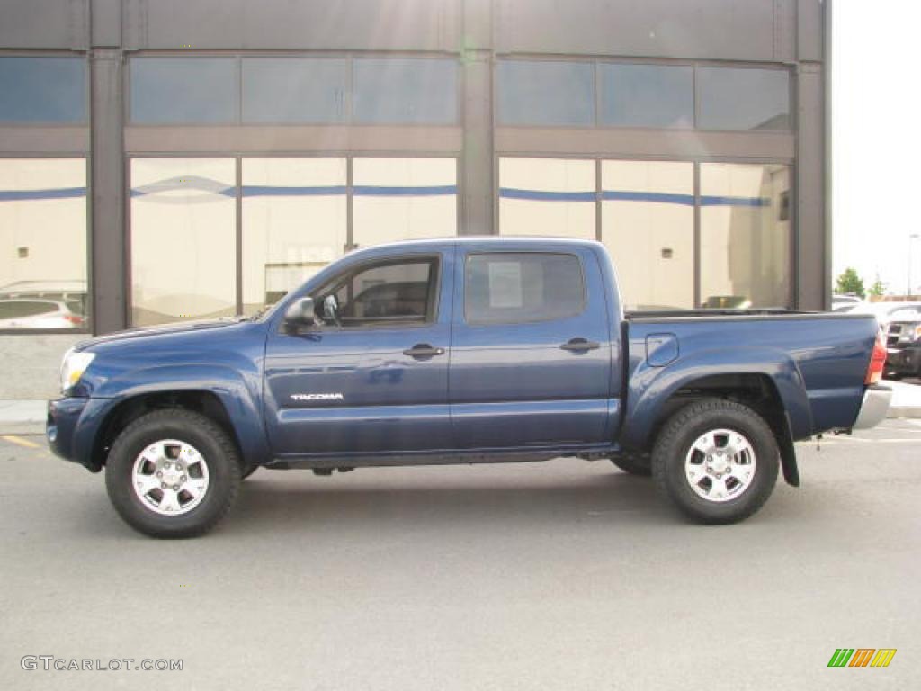 2007 Tacoma V6 SR5 Double Cab 4x4 - Indigo Ink Pearl / Graphite Gray photo #1