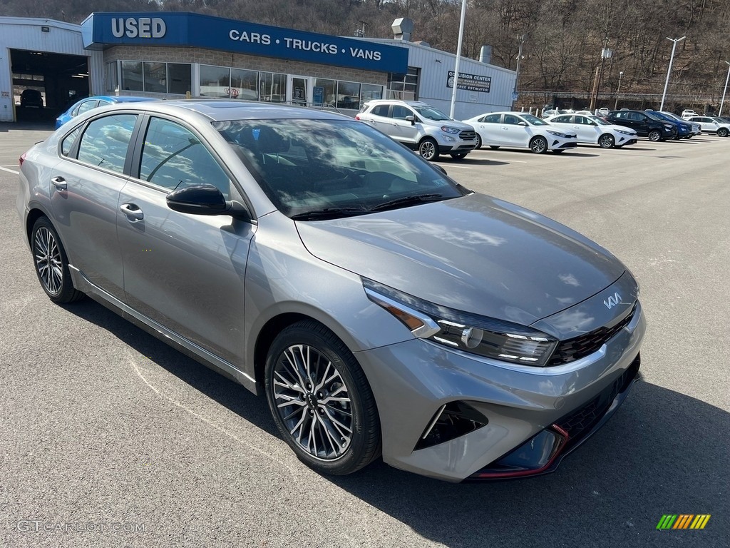 Steel Gray 2023 Kia Forte GT-Line Exterior Photo #145642445