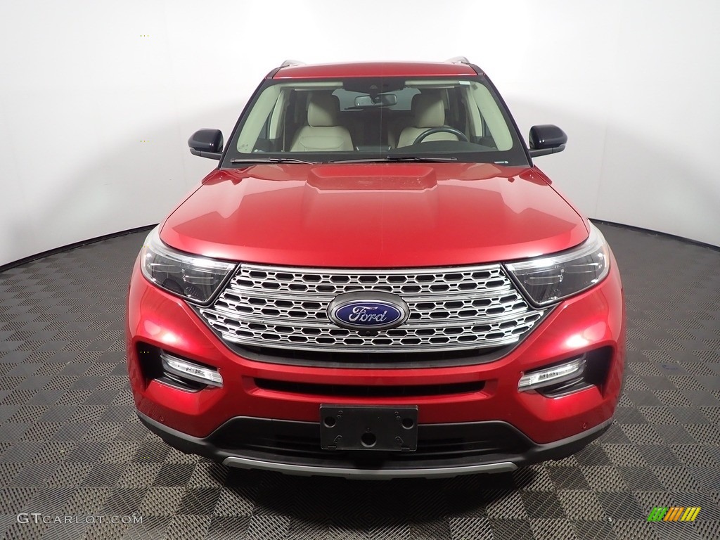 2020 Explorer Limited 4WD - Rapid Red Metallic / Sandstone photo #7