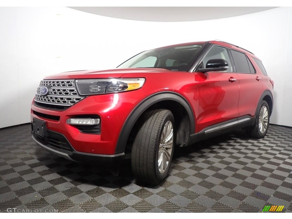 2020 Explorer Limited 4WD - Rapid Red Metallic / Sandstone photo #10