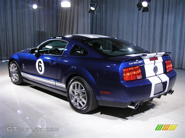 2007 Mustang Shelby GT500 Coupe - Vista Blue Metallic / Black Leather photo #2