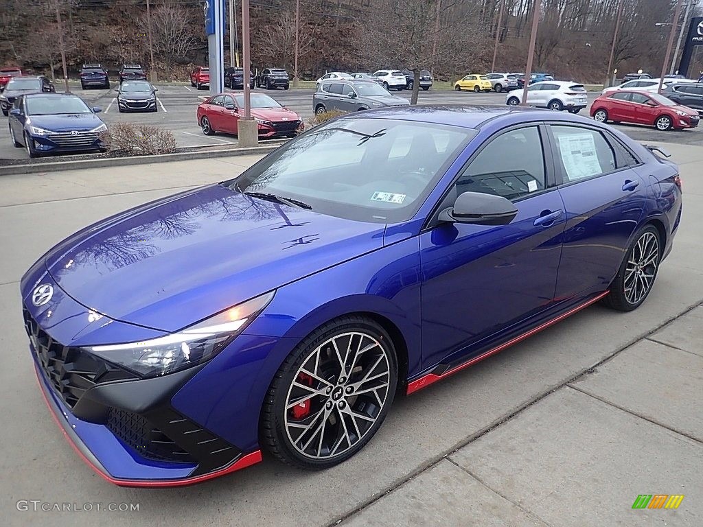 Intense Blue 2023 Hyundai Elantra N Standard Elantra N Model Exterior Photo #145643992
