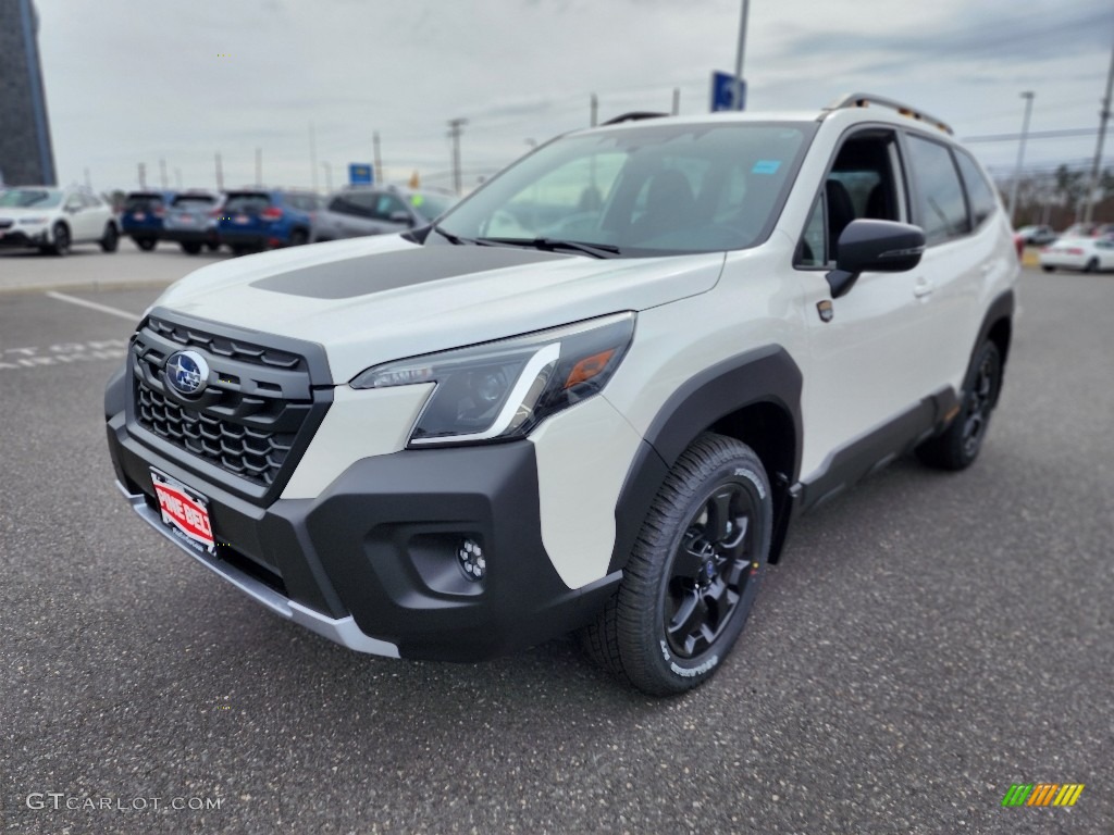 2023 Forester Wilderness - Crystal White Pearl / Gray photo #1