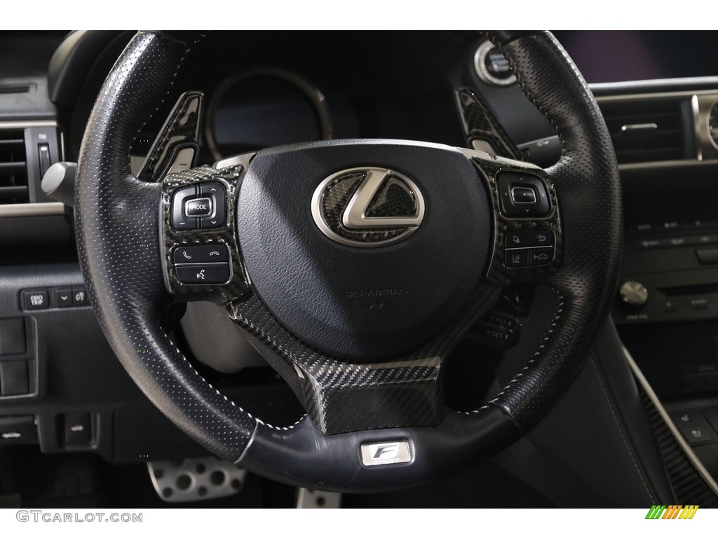 2018 Lexus IS 300 F Sport AWD Black Steering Wheel Photo #145645522