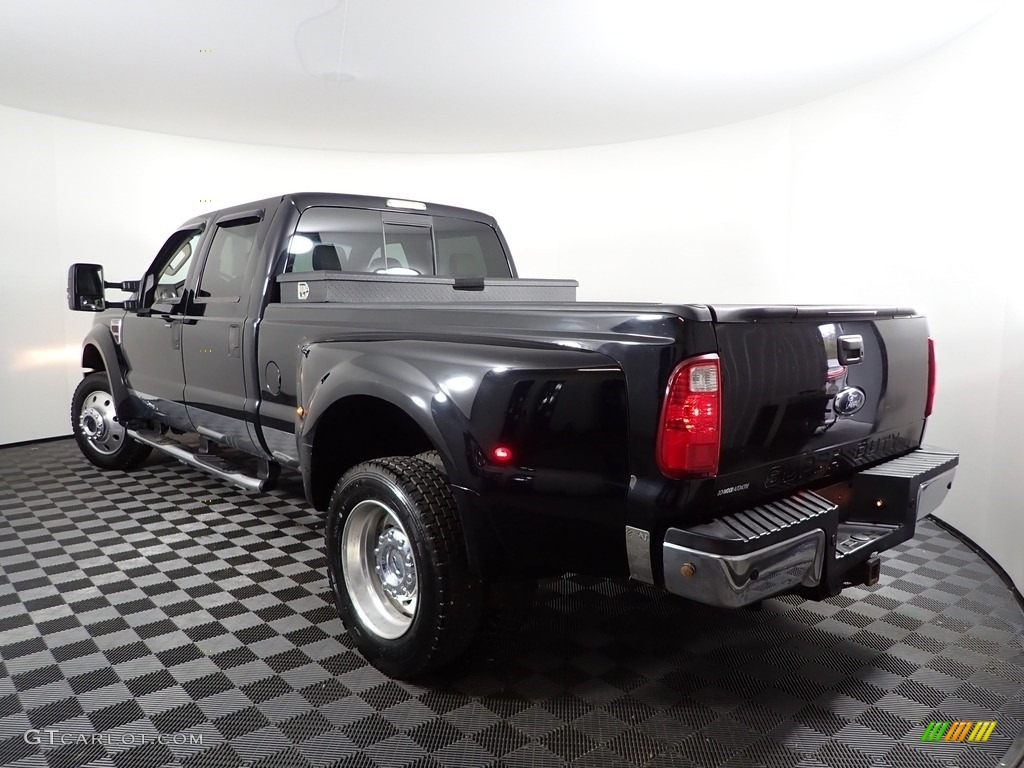 2008 F450 Super Duty Lariat Crew Cab 4x4 Dually - Black / Medium Stone Grey photo #7