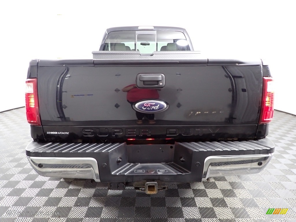 2008 F450 Super Duty Lariat Crew Cab 4x4 Dually - Black / Medium Stone Grey photo #8