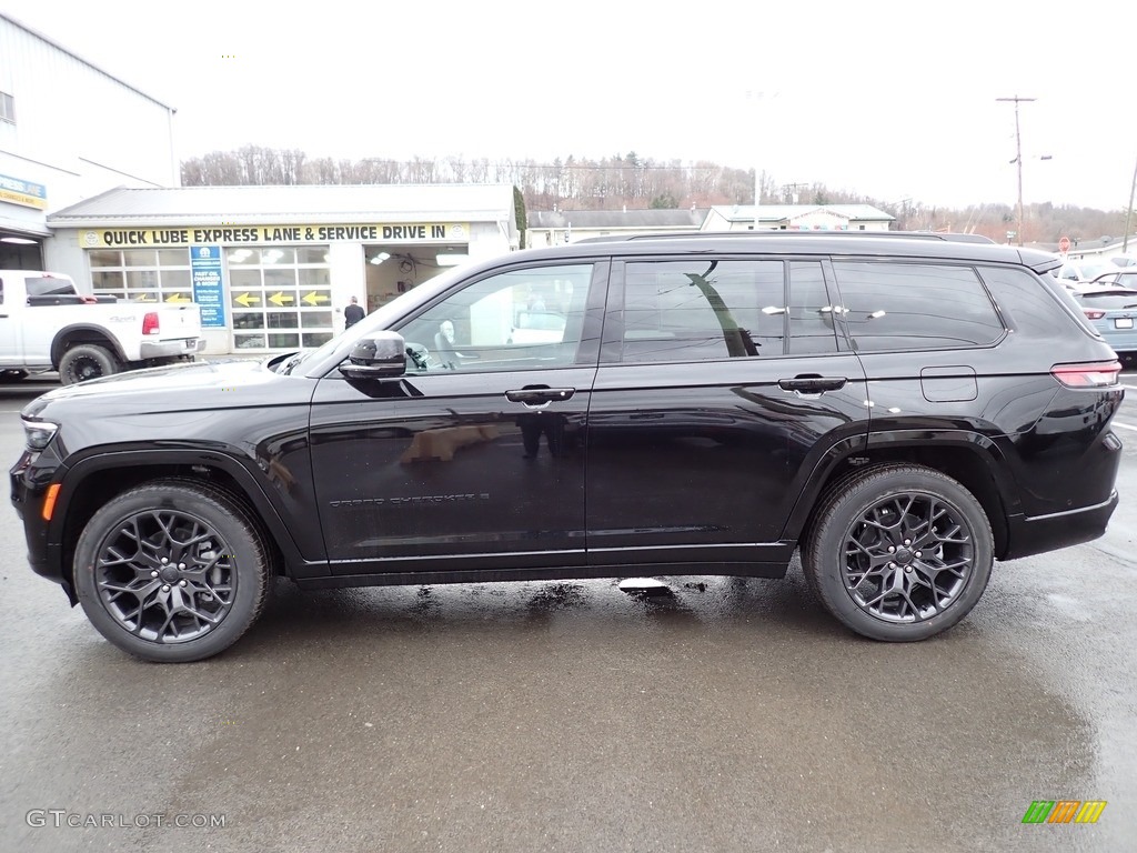 Diamond Black Crystal Pearl 2023 Jeep Grand Cherokee L Summit Reserve 4WD Exterior Photo #145645762
