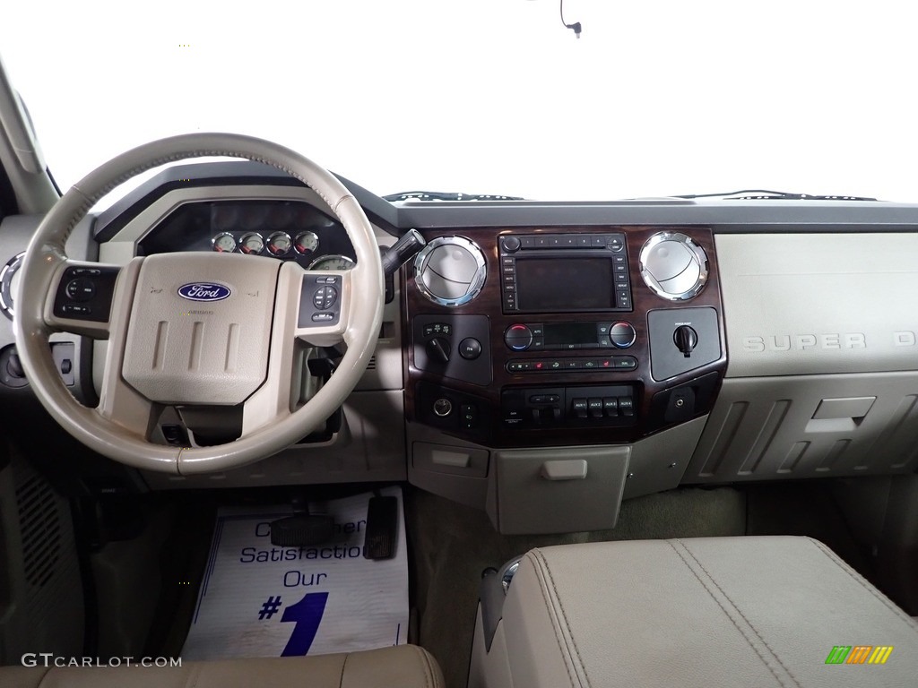 2008 F450 Super Duty Lariat Crew Cab 4x4 Dually - Black / Medium Stone Grey photo #24