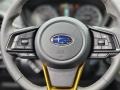 Gray 2023 Subaru Crosstrek Sport Steering Wheel