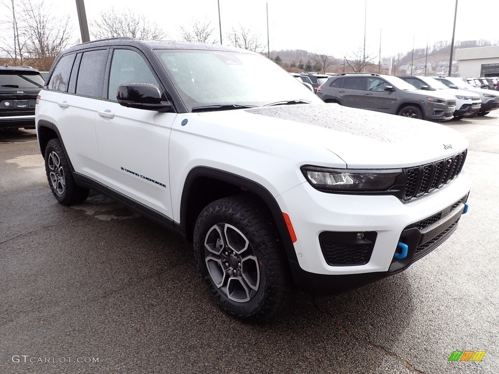 Bright White 2023 Jeep Grand Cherokee Trailhawk 4XE Exterior Photo #145647685