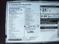 2023 Dodge Charger SXT Blacktop Window Sticker