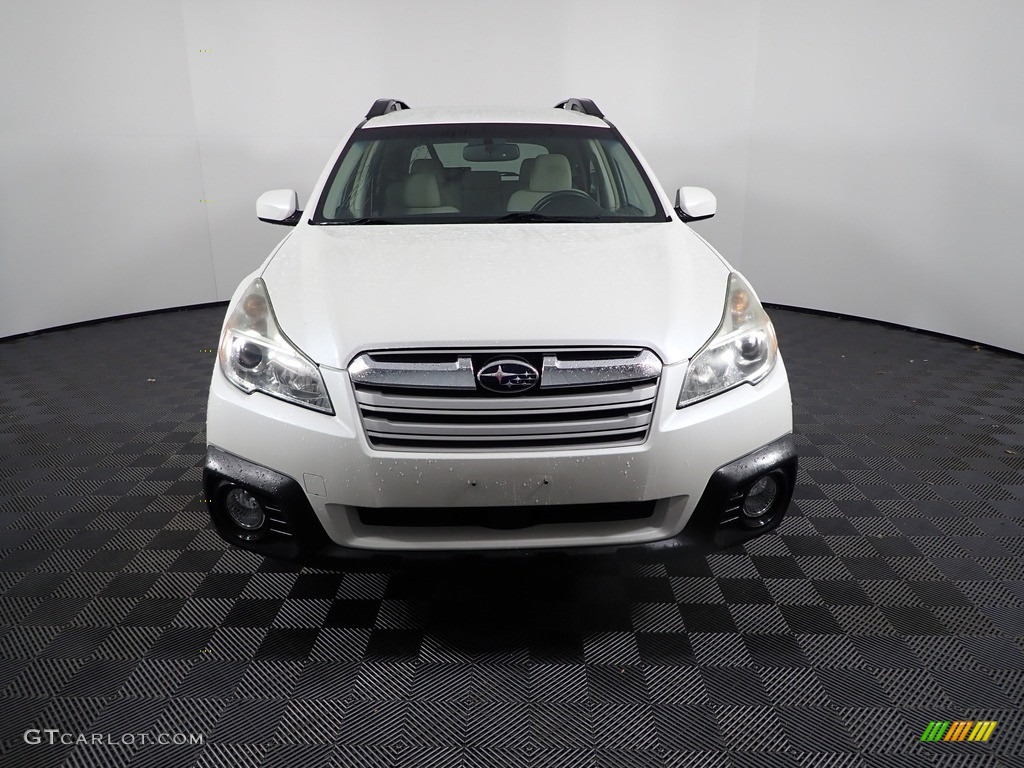 2014 Outback 2.5i Premium - Satin White Pearl / Ivory photo #4