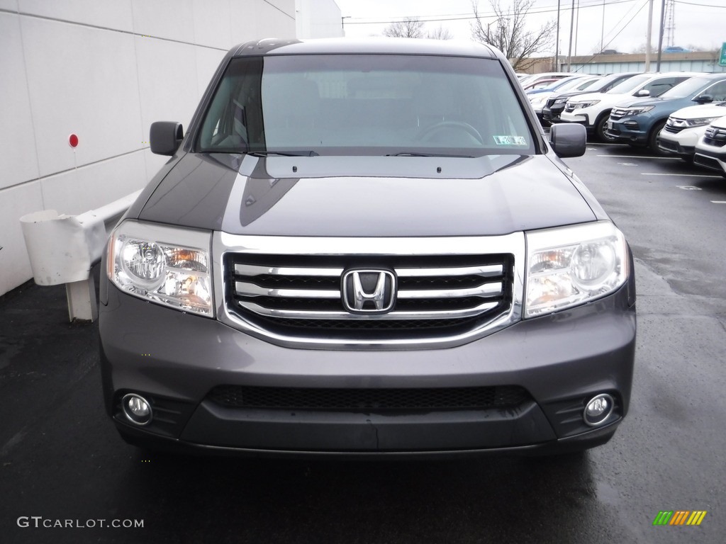 2014 Pilot EX 4WD - Modern Steel Metallic / Gray photo #3