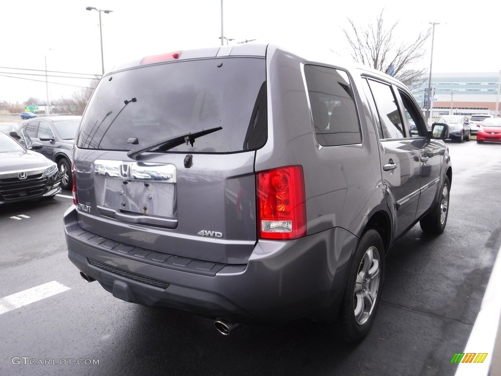 2014 Pilot EX 4WD - Modern Steel Metallic / Gray photo #6