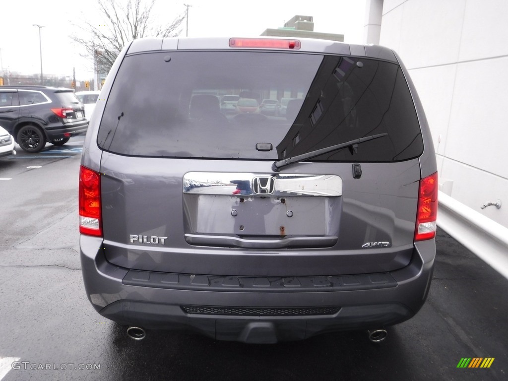 2014 Pilot EX 4WD - Modern Steel Metallic / Gray photo #7