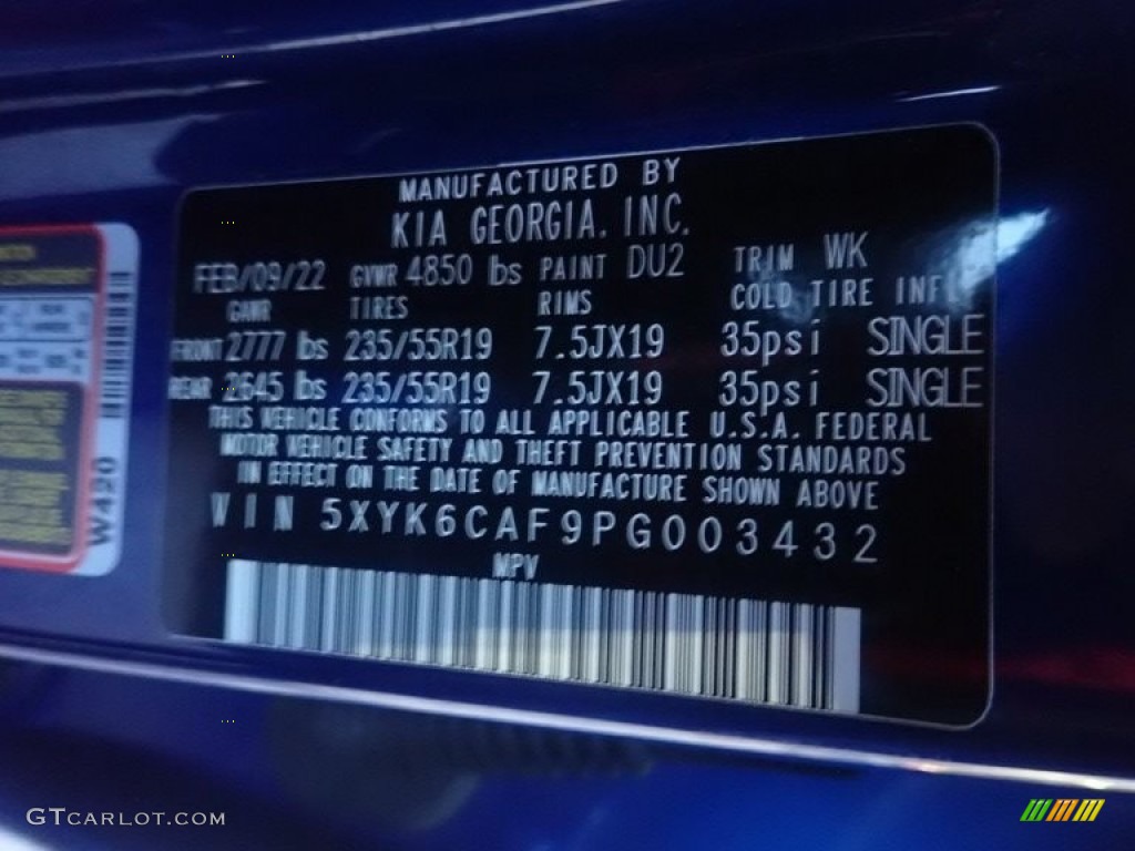 2023 Sportage X-Line AWD - Sapphire Blue / Black photo #27