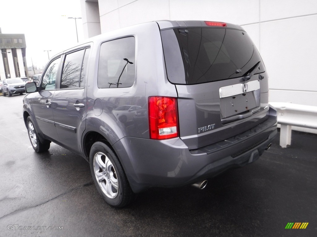 2014 Pilot EX 4WD - Modern Steel Metallic / Gray photo #8