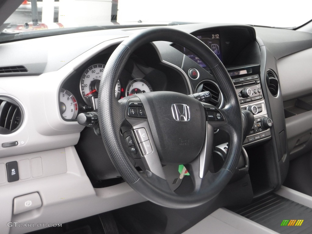 2014 Pilot EX 4WD - Modern Steel Metallic / Gray photo #10