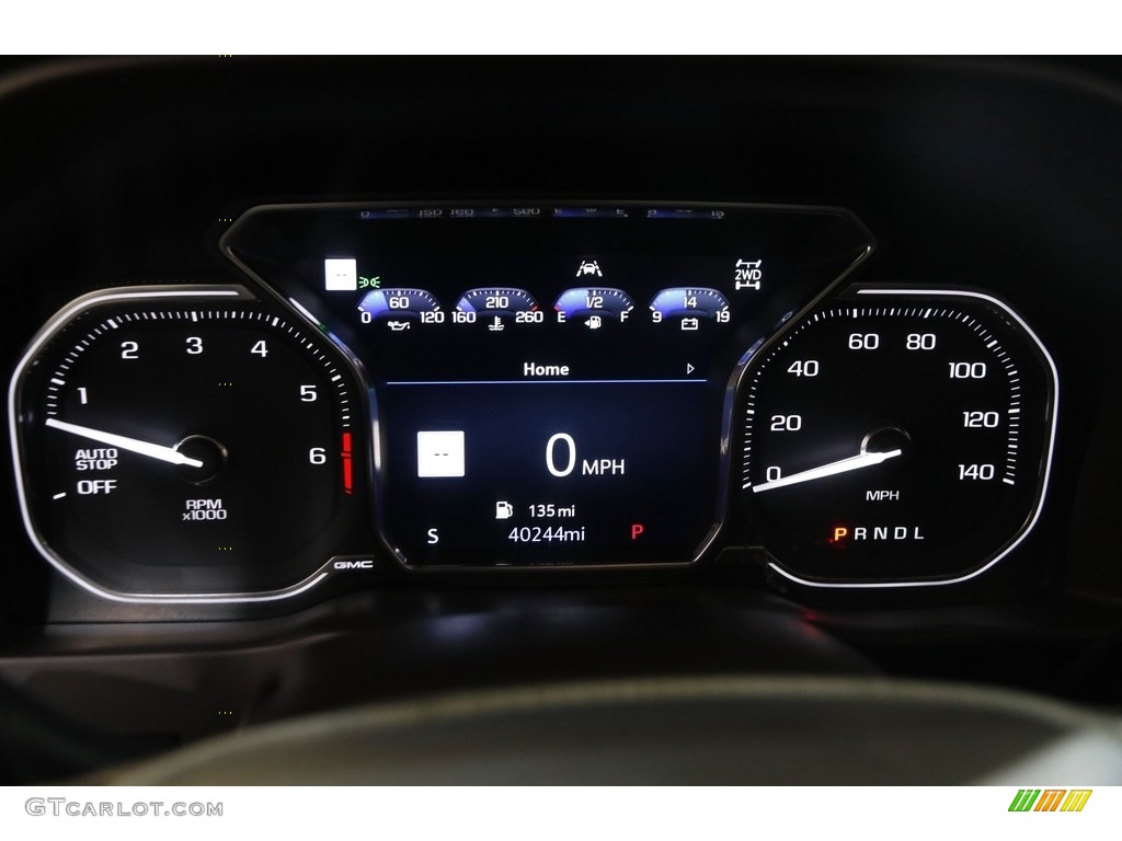 2019 Sierra 1500 Denali Crew Cab 4WD - Pacific Blue Metallic / Dark Walnut/­Dark Ash Grey photo #9