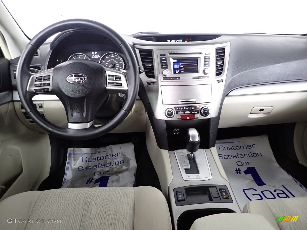 2014 Outback 2.5i Premium - Satin White Pearl / Ivory photo #24