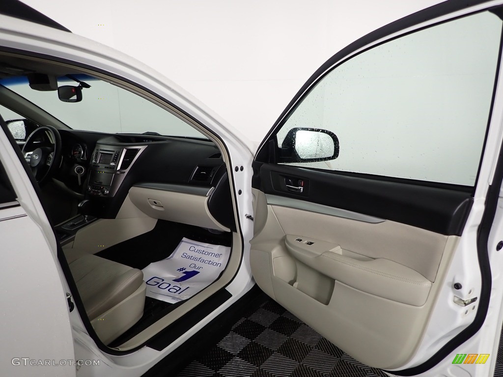 2014 Outback 2.5i Premium - Satin White Pearl / Ivory photo #25