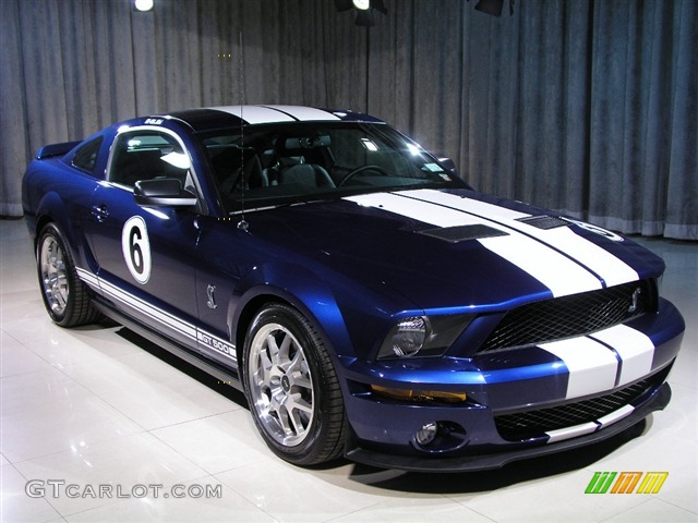 2007 Mustang Shelby GT500 Coupe - Vista Blue Metallic / Black Leather photo #3