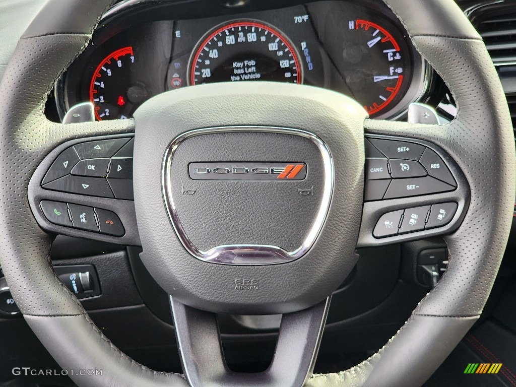2023 Dodge Durango R/T AWD Black Steering Wheel Photo #145650340
