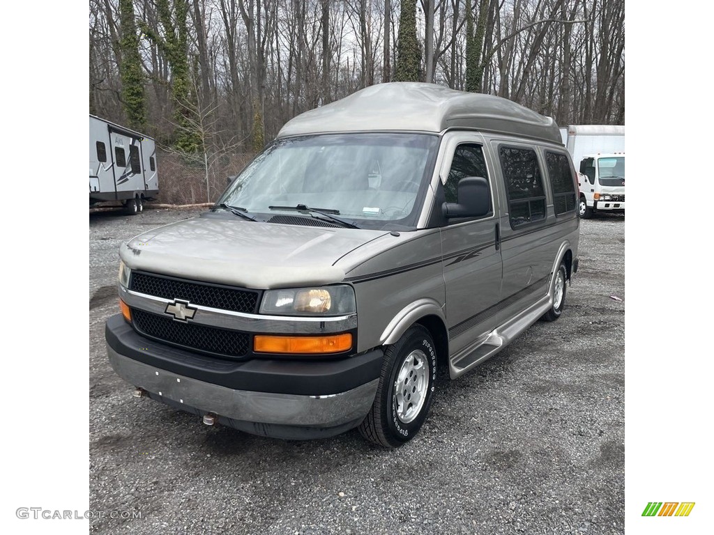 2003 Express 1500 AWD Passenger Conversion Van - Light Pewter Metallic / Medium Dark Pewter photo #1