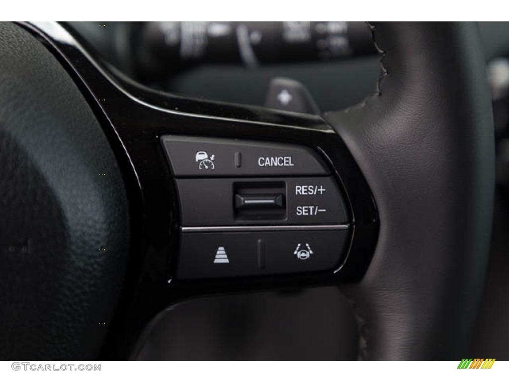 2023 Honda Pilot EX-L Black Steering Wheel Photo #145651450
