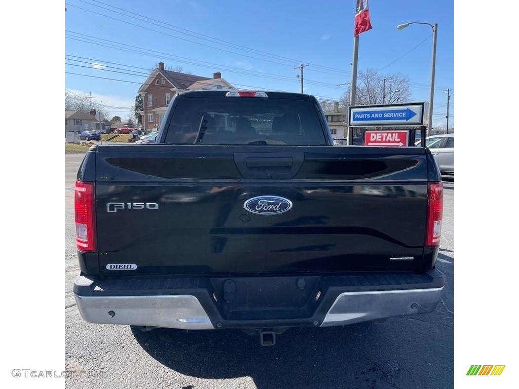 2016 F150 XLT SuperCab - Shadow Black / Medium Earth Gray photo #4