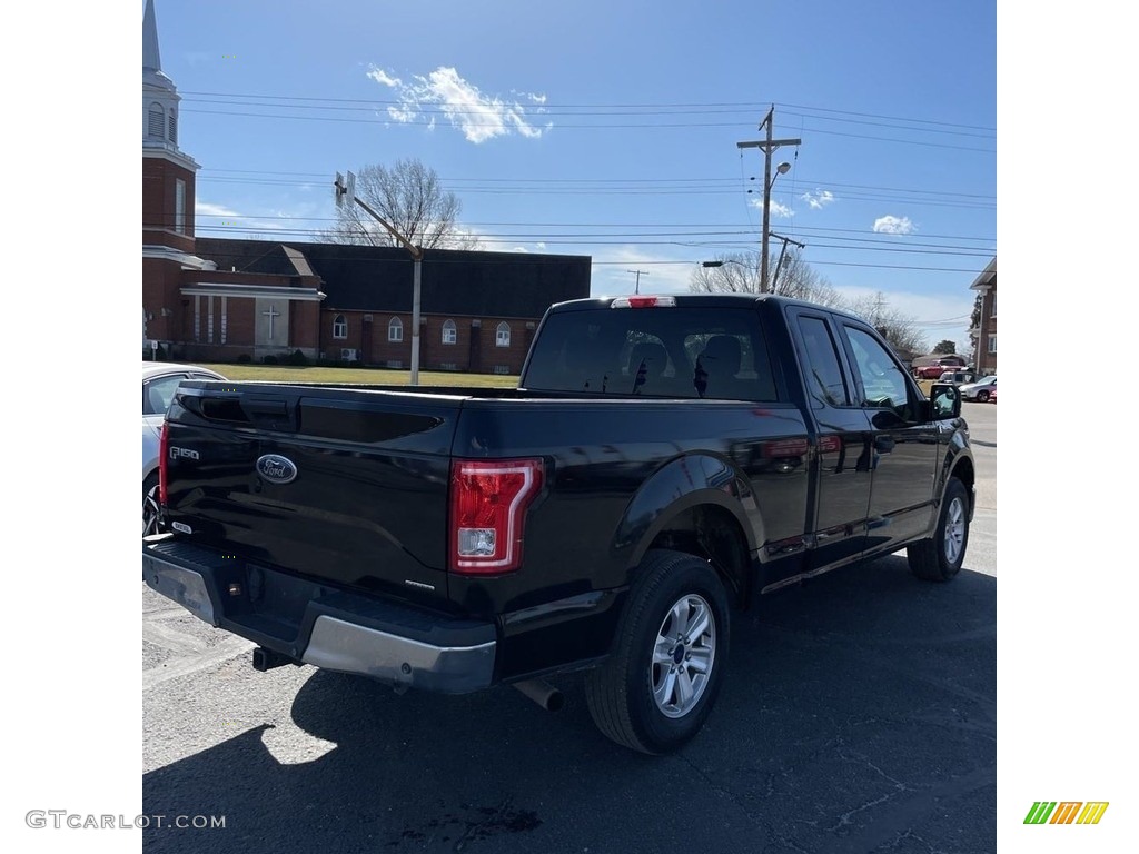 2016 F150 XLT SuperCab - Shadow Black / Medium Earth Gray photo #5