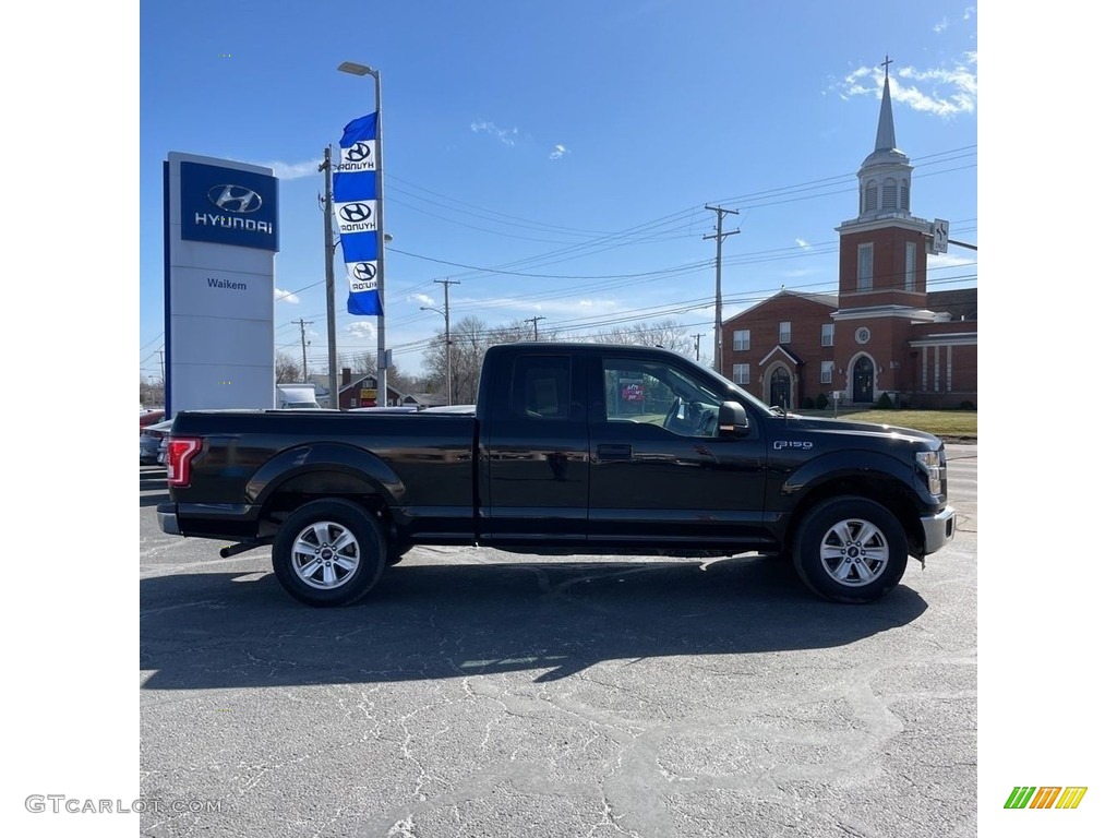 2016 F150 XLT SuperCab - Shadow Black / Medium Earth Gray photo #6