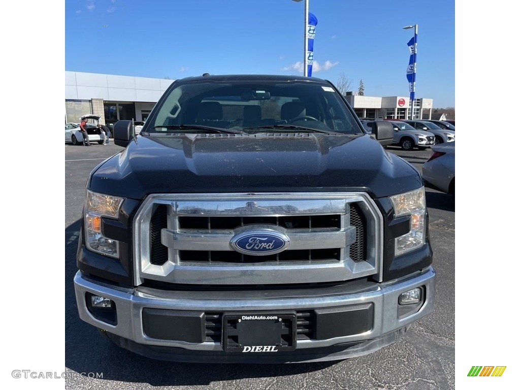 2016 F150 XLT SuperCab - Shadow Black / Medium Earth Gray photo #8