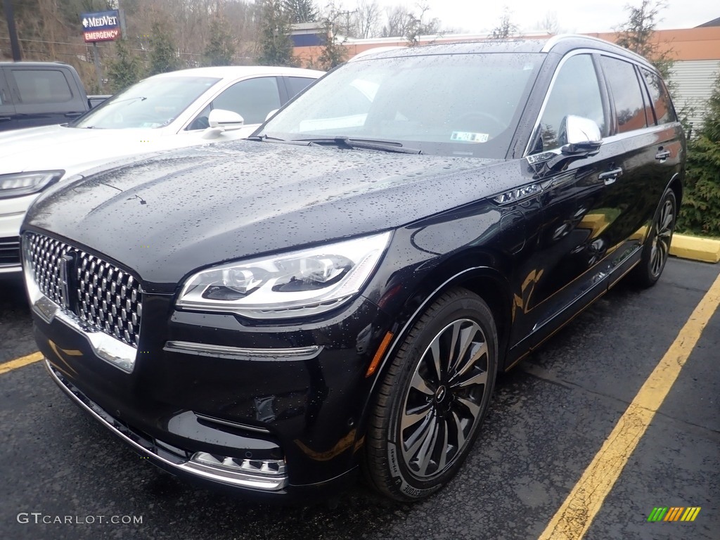 2020 Aviator Black Label Grand Touring AWD - Infinite Black / Black Label Luggage Tan photo #1