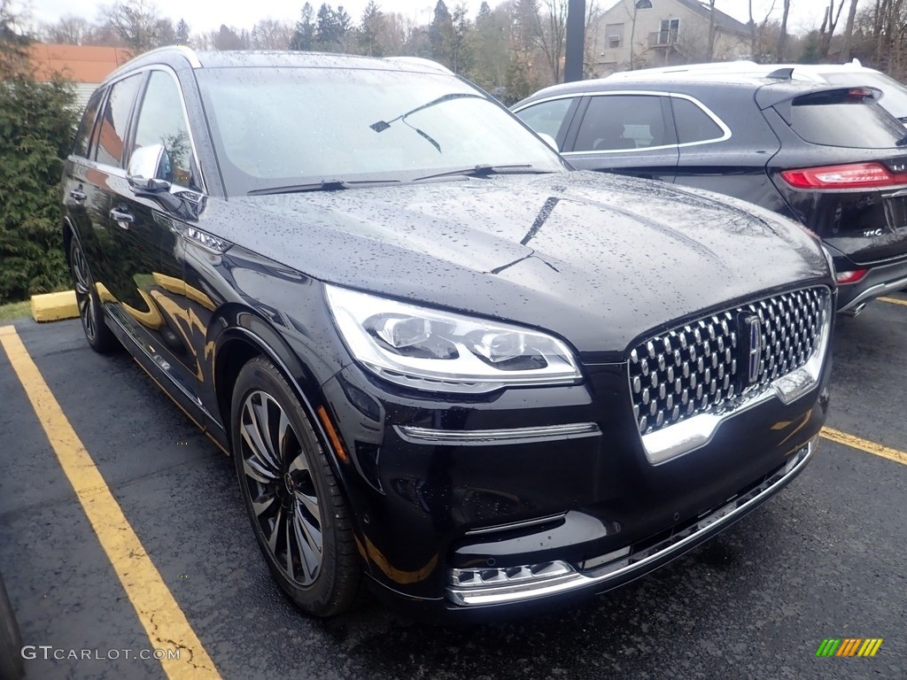 2020 Aviator Black Label Grand Touring AWD - Infinite Black / Black Label Luggage Tan photo #5