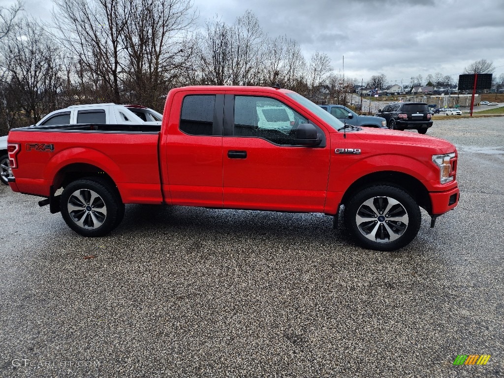 2020 F150 STX SuperCab 4x4 - Race Red / Black photo #1