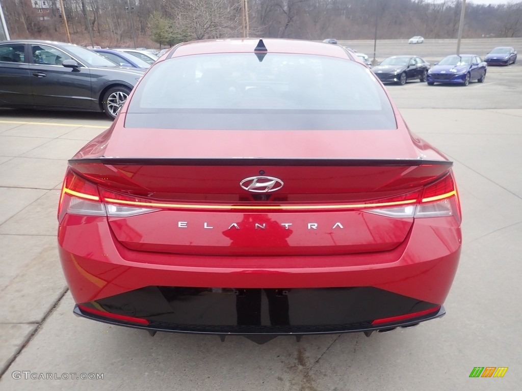 2023 Elantra N-Line - Scarlet Red Pearl / Black photo #3