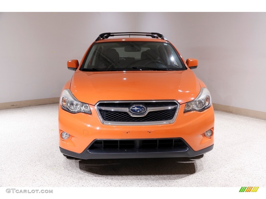 2014 XV Crosstrek 2.0i Limited - Tangerine Orange Pearl / Black photo #2