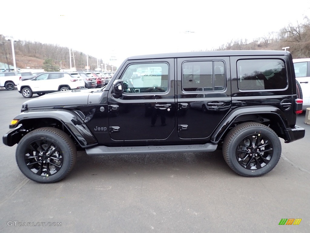 Black 2023 Jeep Wrangler Unlimited High Altitude 4x4 Exterior Photo #145654240