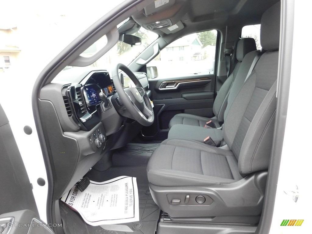 Jet Black Interior 2023 Chevrolet Silverado 1500 LT Crew Cab 4x4 Photo #145655170