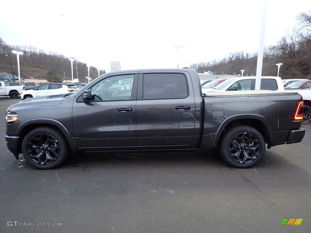Granite Crystal Metallic 2023 Ram 1500 Limited Night Edition Crew Cab 4x4 Exterior Photo #145655245