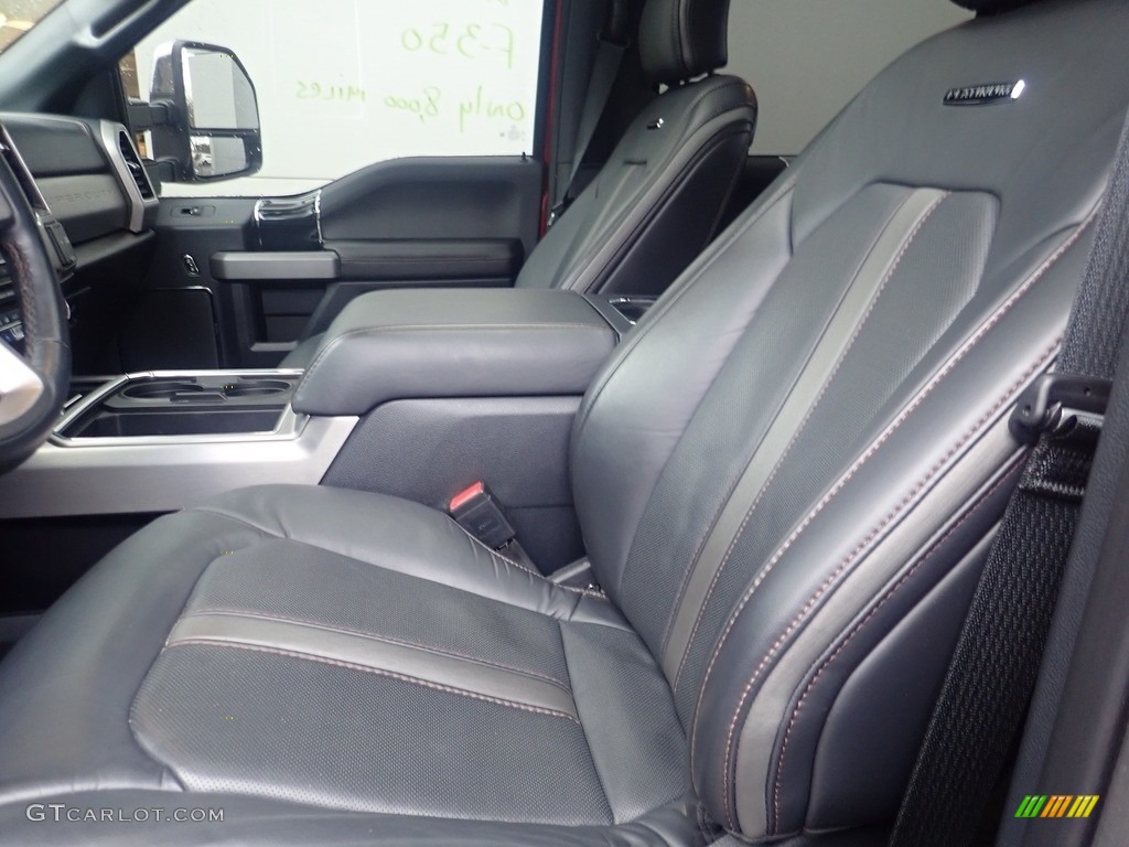 2022 Ford F350 Super Duty Platinum Crew Cab 4x4 Front Seat Photo #145655287