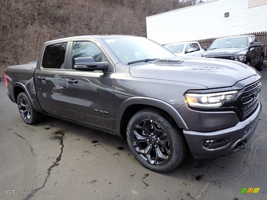 Granite Crystal Metallic 2023 Ram 1500 Limited Night Edition Crew Cab 4x4 Exterior Photo #145655407