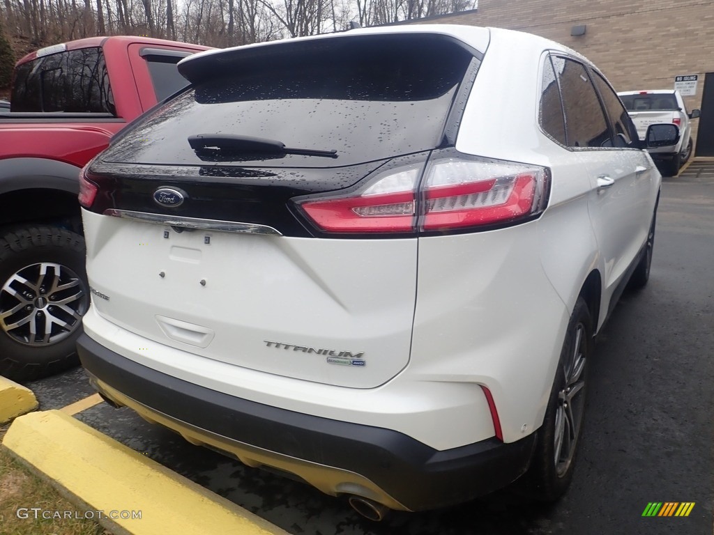 2020 Edge Titanium AWD - Star White Metallic Tri-Coat / Ebony photo #4