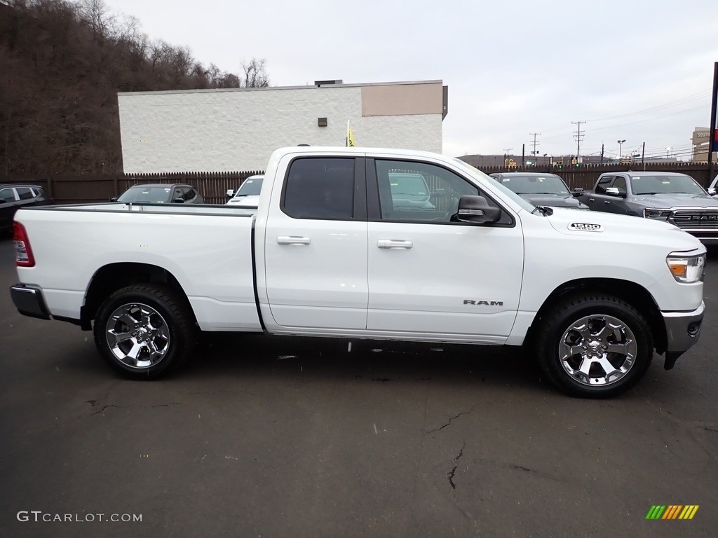 Bright White 2021 Ram 1500 Big Horn Quad Cab 4x4 Exterior Photo #145657828