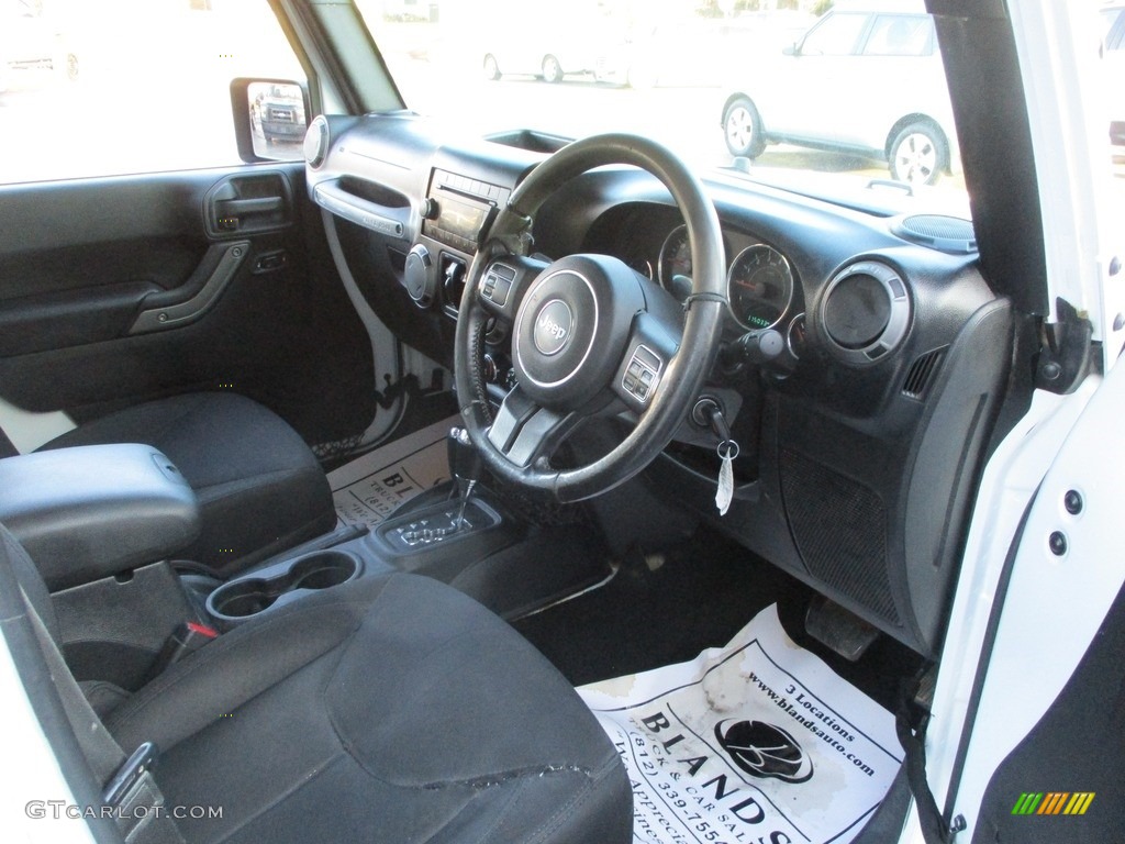 Black Interior 2015 Jeep Wrangler Unlimited Sport RHD 4x4 Photo #145658051