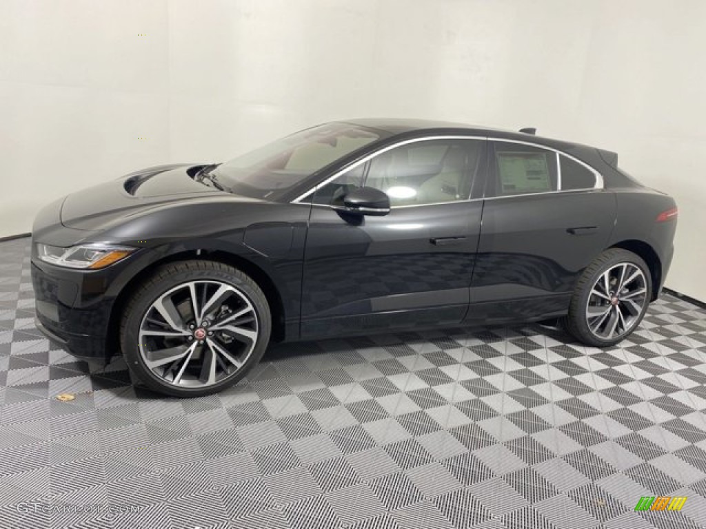 2023 I-PACE HSE AWD - Santorini Black Metallic / Light Oyster/Light Oyster Stitching photo #6